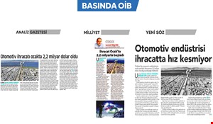 OTOMOTİV ENDÜSTRİSİ OCAK'TA 2,2 MİLYAR DOLAR OLDU!